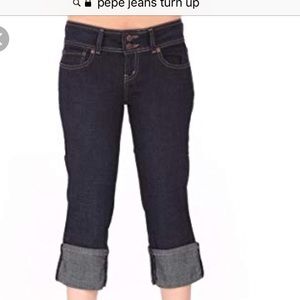 Pepe Turnup cuffed jeans